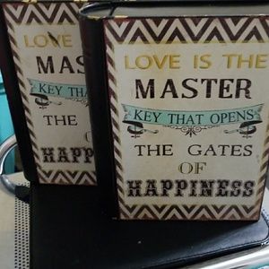 Home metal book decor